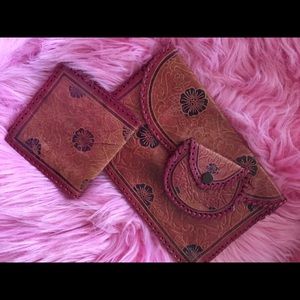 Handbag Clutch w/ coin purse and wallet set